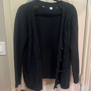 BDG Cardigan Swearer Size Medium Black